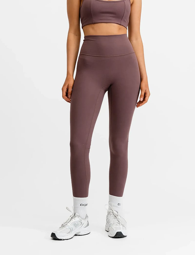 Drop of Mindfulness - BUTTER SOFT HIGH WAIST TIGHTS - dark mauve - 0