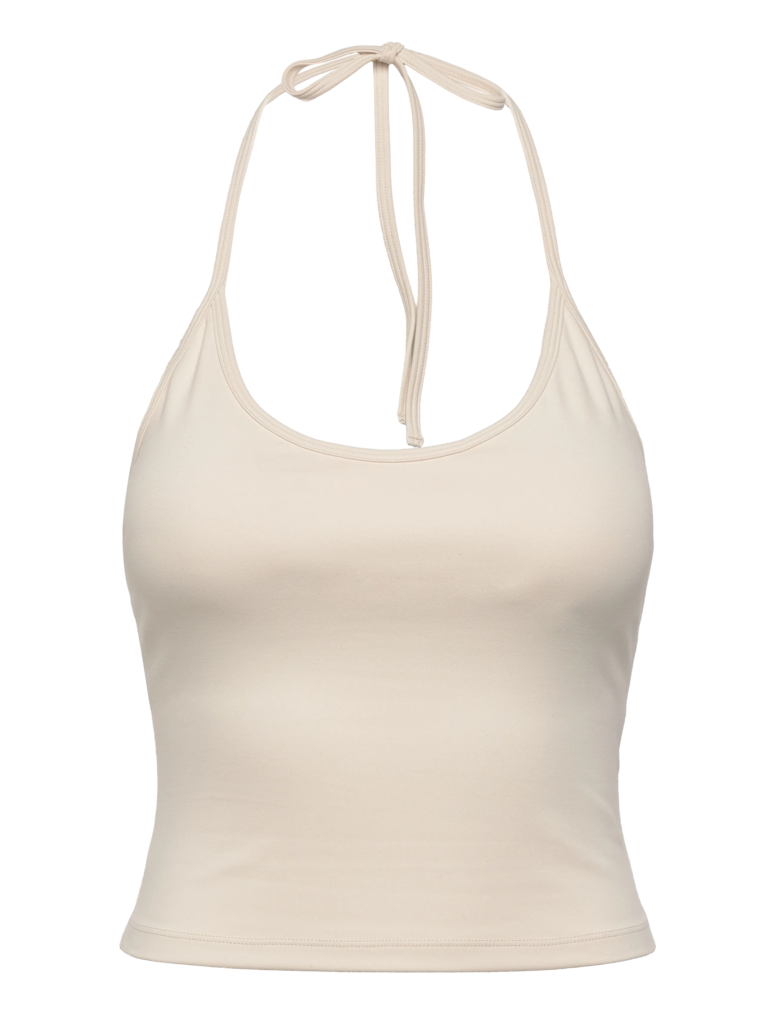 DROP OF MINDFULNESS Butter Soft Halterneck Oberteil Cream - XL - Damen
