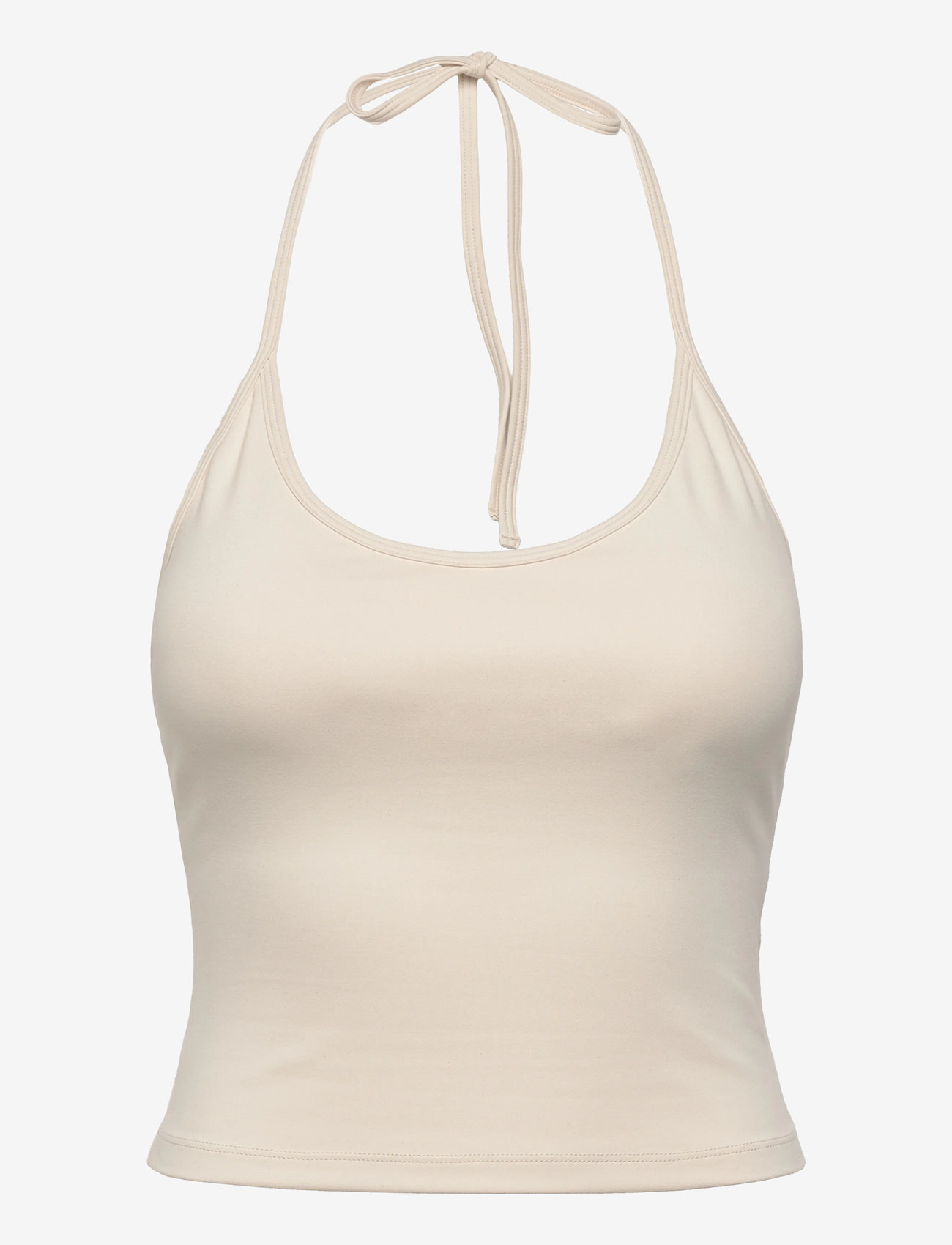 Drop of Mindfulness - BUTTER SOFT HALTERNECK TOP - Õlapaeltega pluusid - cream white - 1