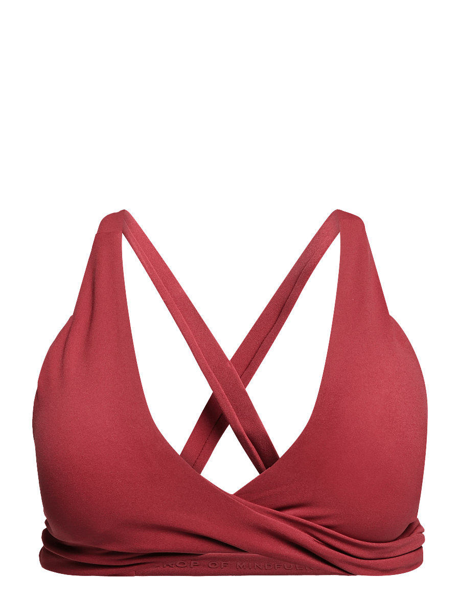 Drop of Mindfulness - ULTIMATE FLATTERING BRA - keskmine toestus - deep red - 1