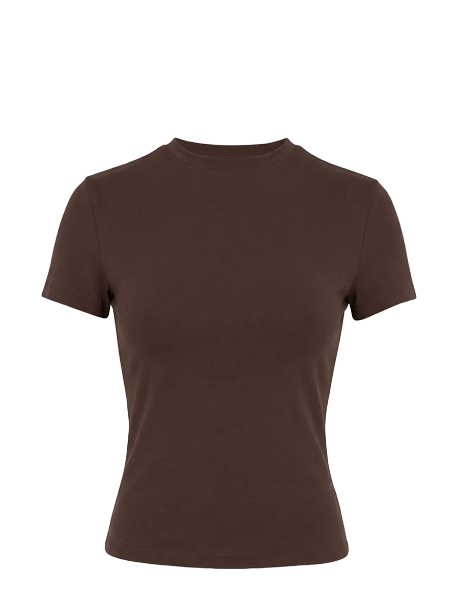 Drop of Mindfulness - BUTTER SOFT TEE - t-shirts - dark brown - 1