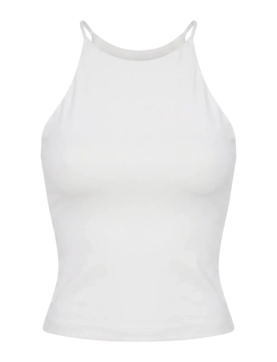 Drop of Mindfulness - BUTTER SOFT HIGH NECK TANK TOP - optic white - 1