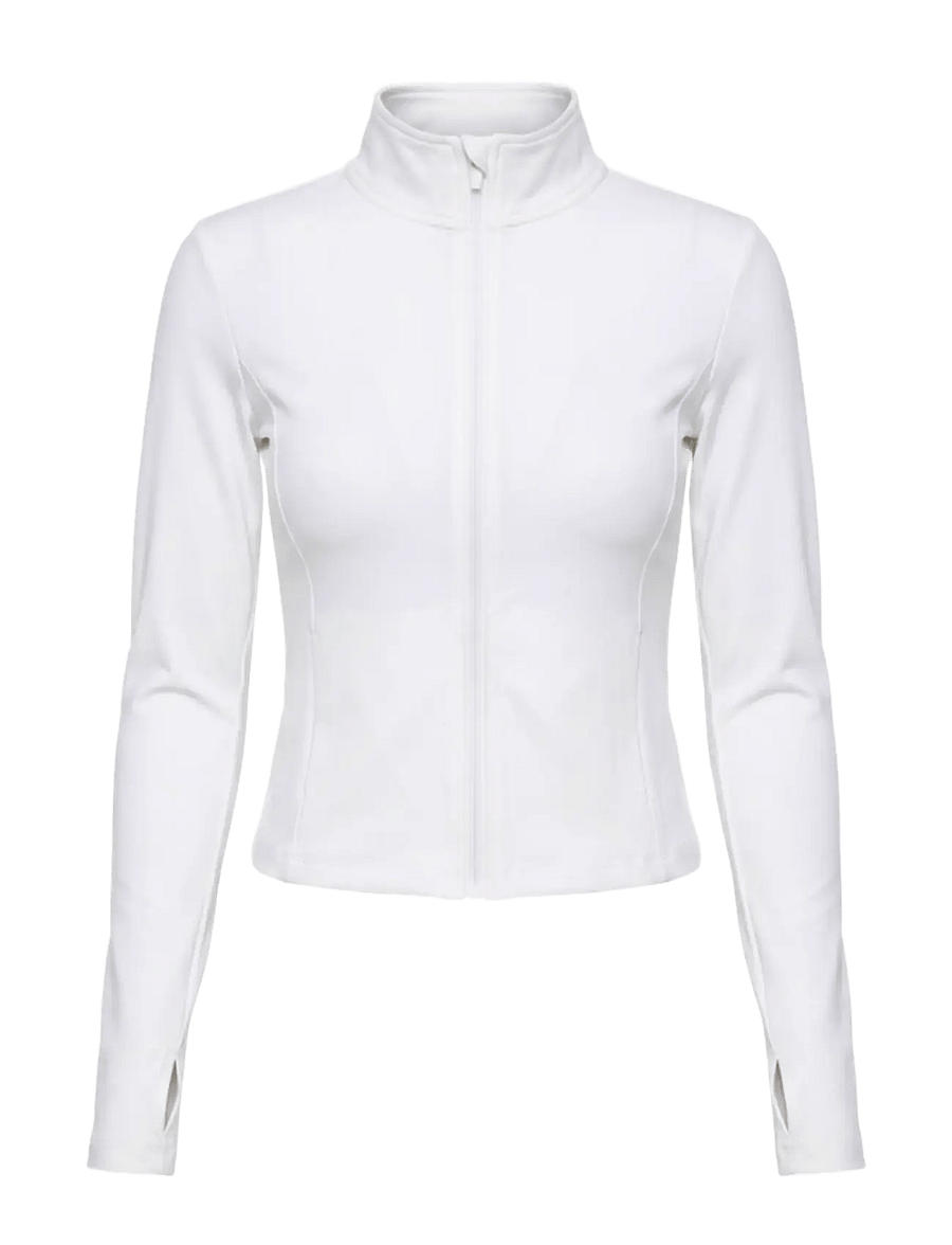 Drop of Mindfulness - BUTTER SOFT NEU ZIP CARDIGAN - langarmshirts - optic white - 1