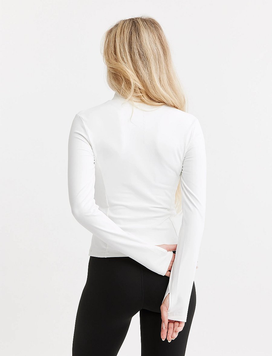 Drop of Mindfulness - BUTTER SOFT NEU ZIP CARDIGAN - langarmshirts - optic white - 2