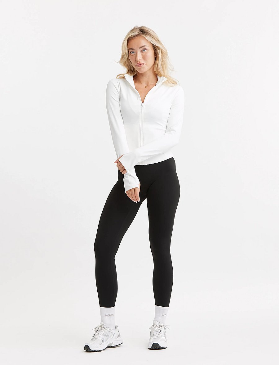 Drop of Mindfulness - BUTTER SOFT NEU ZIP CARDIGAN - langarmshirts - optic white - 5