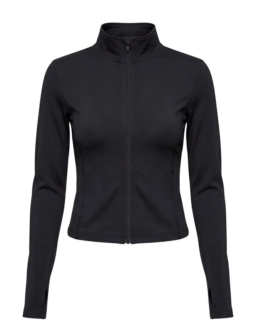 Drop of Mindfulness - BUTTER SOFT NEU ZIP CARDIGAN - långärmade tröjor - black - 1
