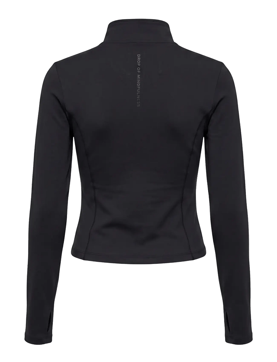 Drop of Mindfulness - BUTTER SOFT NEU ZIP CARDIGAN - långärmade tröjor - black - 2