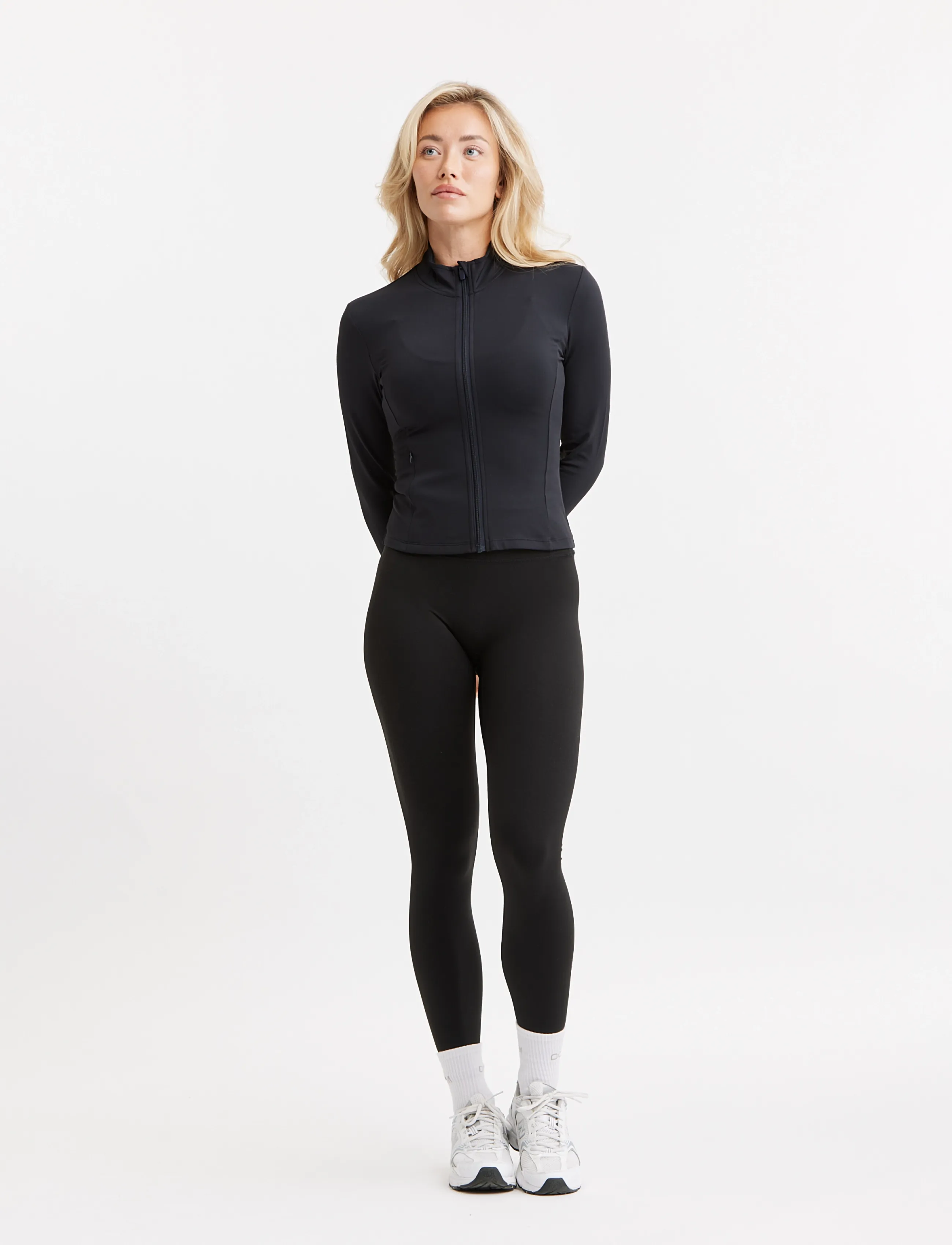 Drop of Mindfulness - BUTTER SOFT NEU ZIP CARDIGAN - långärmade tröjor - black - 4