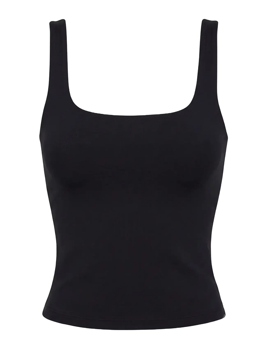 Drop of Mindfulness - BUTTER SOFT SCOOP TANK TOP - tank tops - black - 1