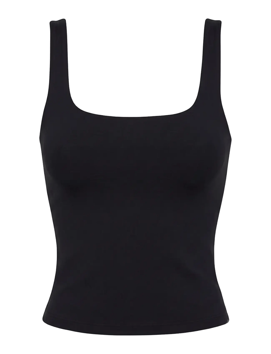 Drop of Mindfulness - BUTTER SOFT SCOOP TANK TOP - black - 1