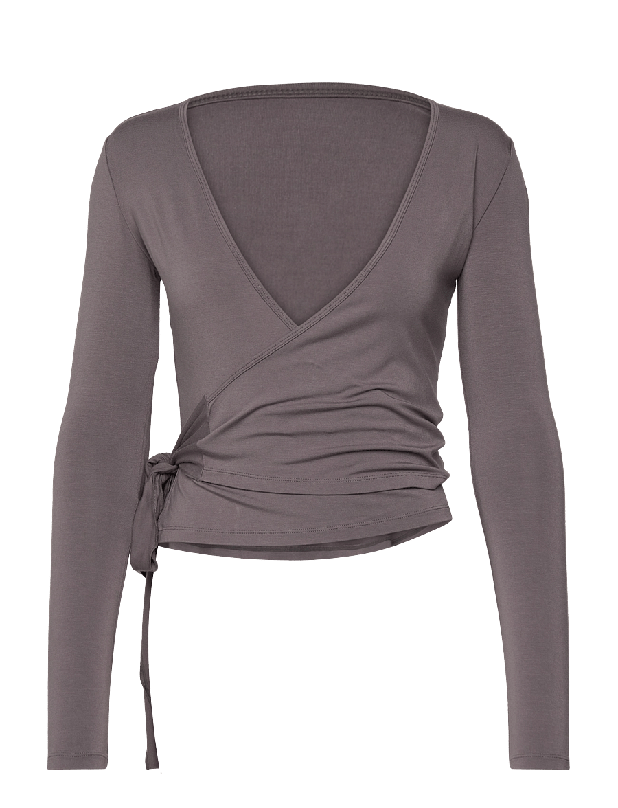 Drop of Mindfulness - BALETT WRAP TOP - grayisch - 1