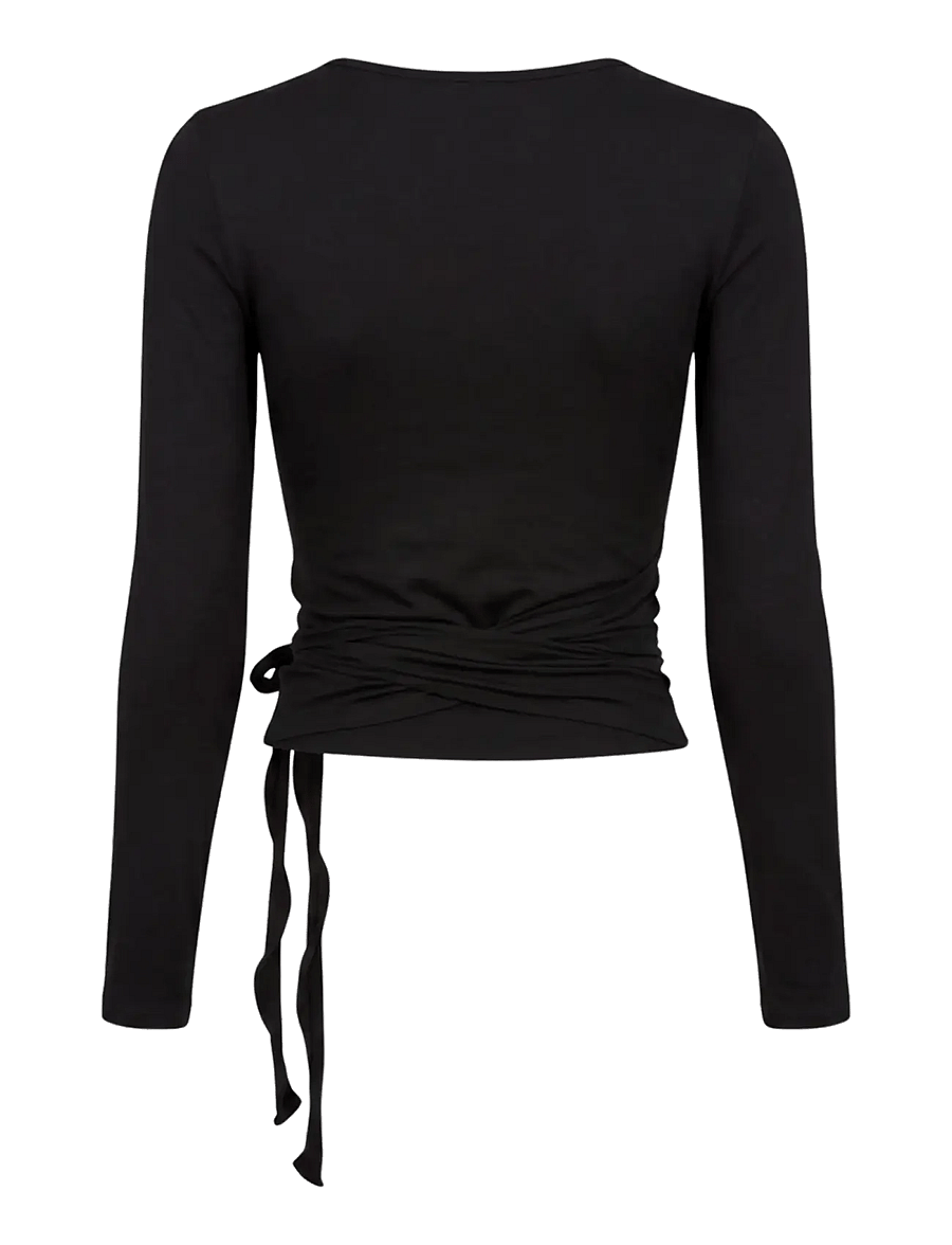 Drop of Mindfulness - BALLET WRAP TOP - nabapluusid - black - 2