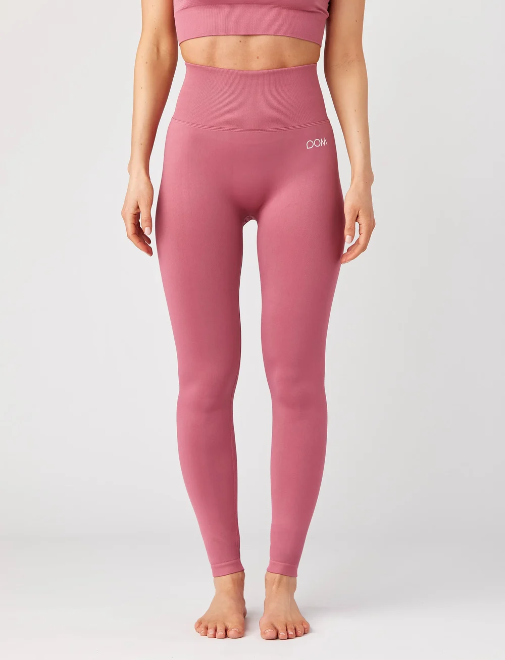 Drop of Mindfulness - SESH TIGHTS - full längd - pink hibischus - 0