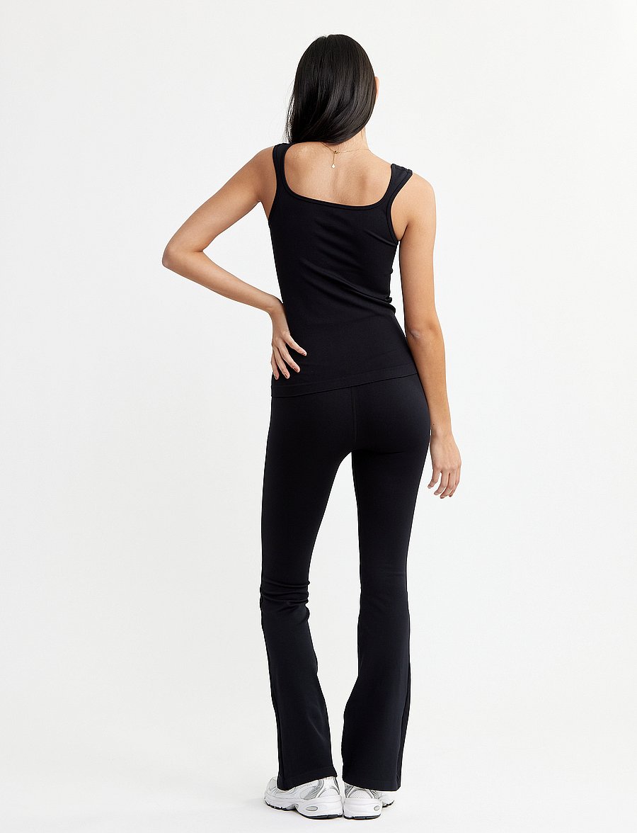 Drop of Mindfulness - SEAMLESS FLARE TIGHTS - täyspitkä - black - 5