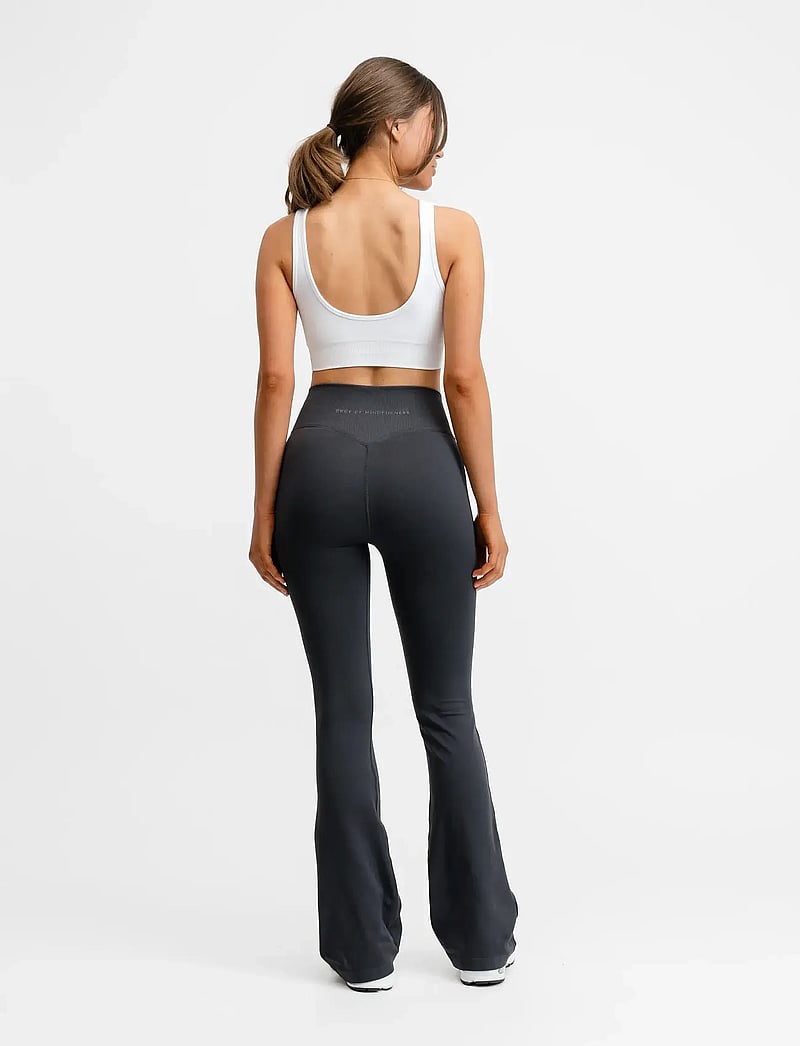 Drop of Mindfulness - SEAMLESS FLARE TIGHTS - full längd - dark grey - 5