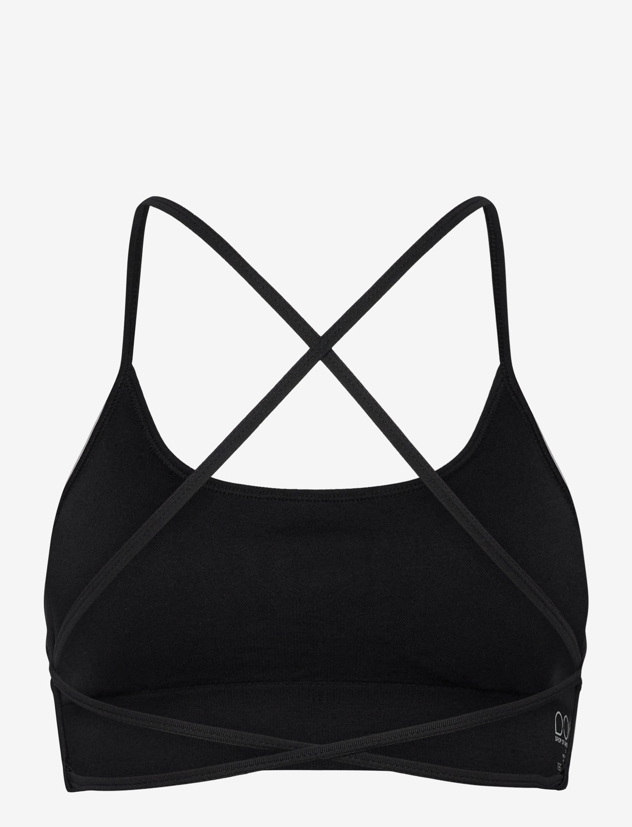 Drop of Mindfulness - SEAMLESS CROSS BACK BRA - madal toestus - black - 2