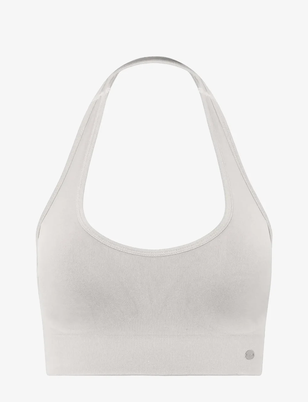 Drop of Mindfulness - SEAMLESS HALTER NECK BRA - mittlerer halt - greige - 1