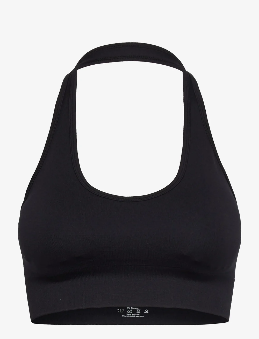Drop of Mindfulness - SEAMLESS HALTERNECK BRA - sport bh:ar - black - 1