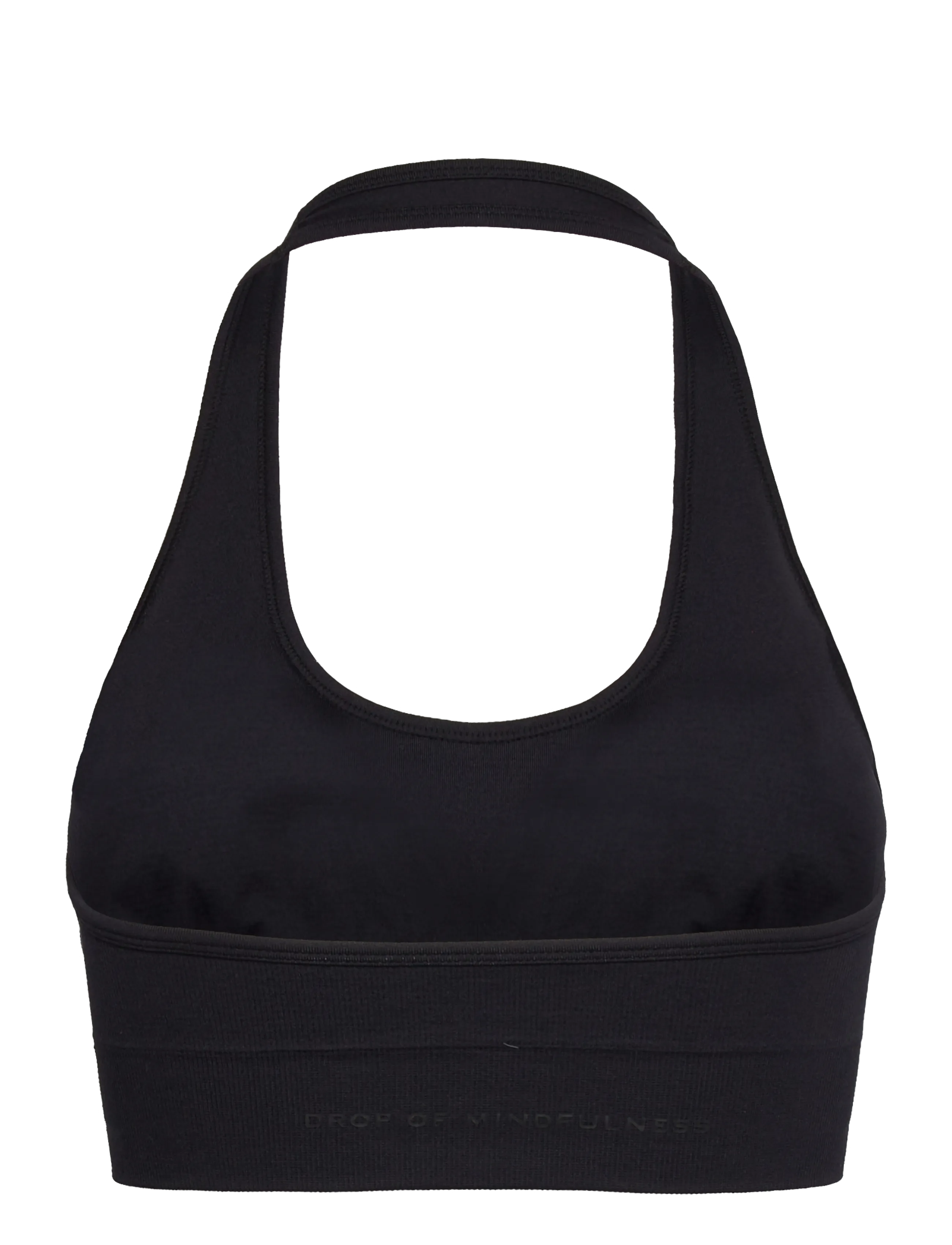 Drop of Mindfulness - SEAMLESS HALTERNECK BRA - sportinės liemenėlės - black - 2