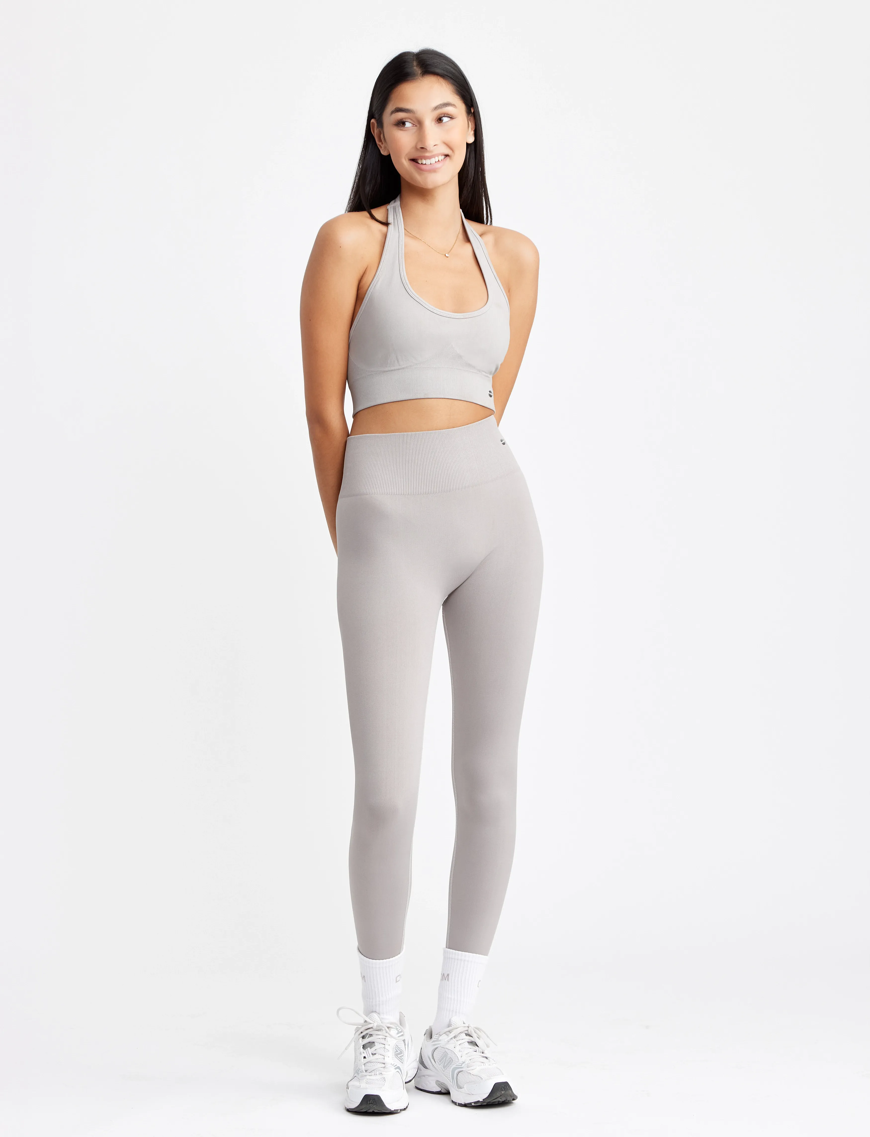 Drop of Mindfulness - SEAMLESS SCRUNCH TIGHTS - seamless tights - greige - 3