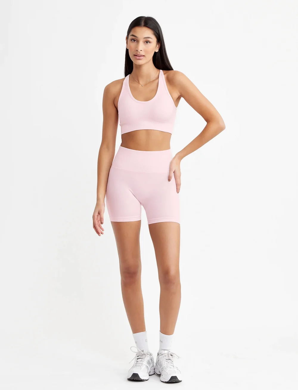 Drop of Mindfulness - SESH BIKE SHORTS - træningstights - light pink blush - 4