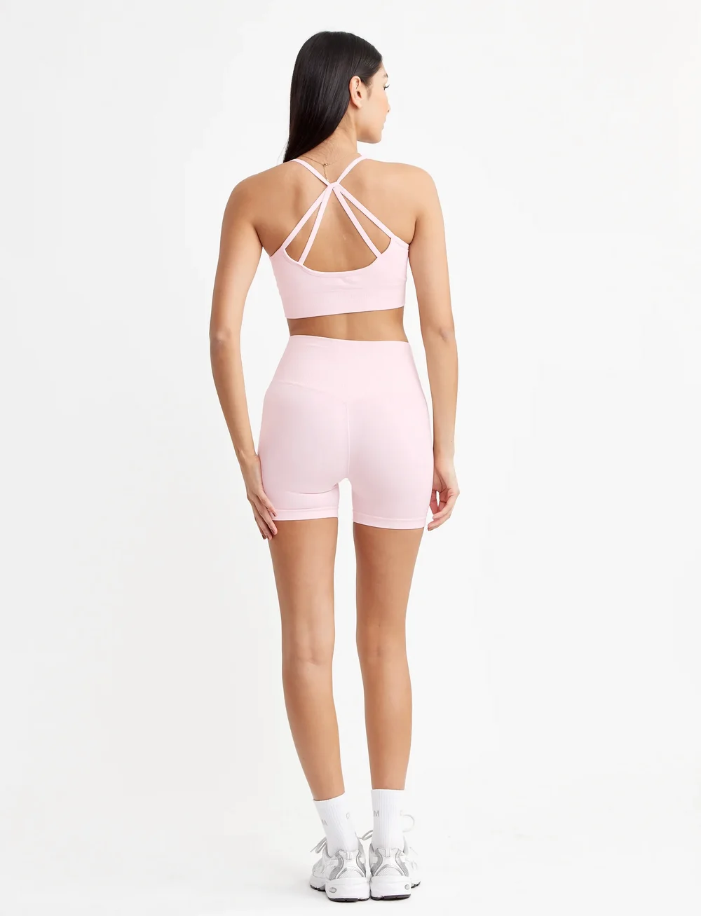 Drop of Mindfulness - SESH BIKE SHORTS - træningstights - light pink blush - 5