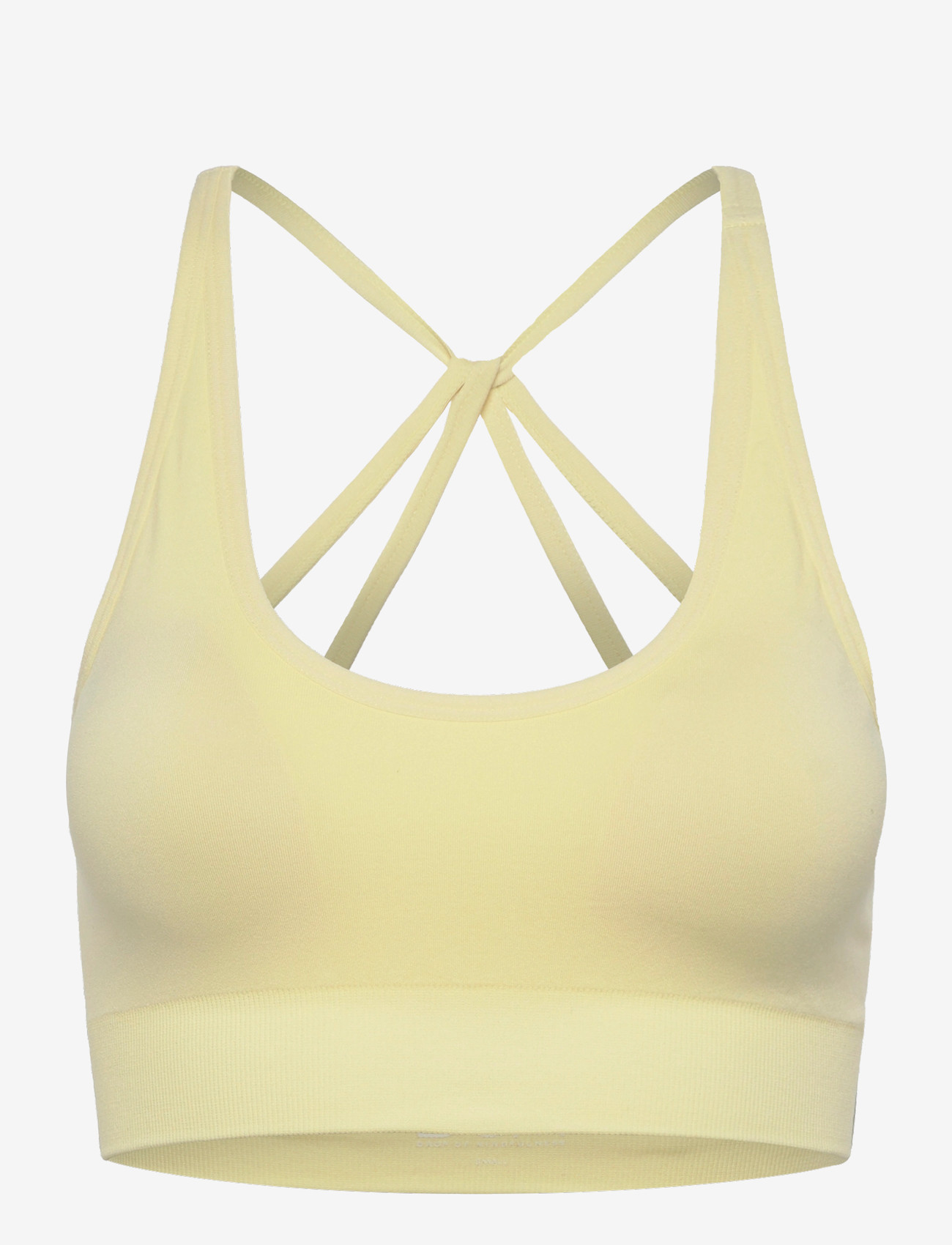 Drop of Mindfulness - DOUBLE STRAP BRA - mittlerer halt - light yellow - 1