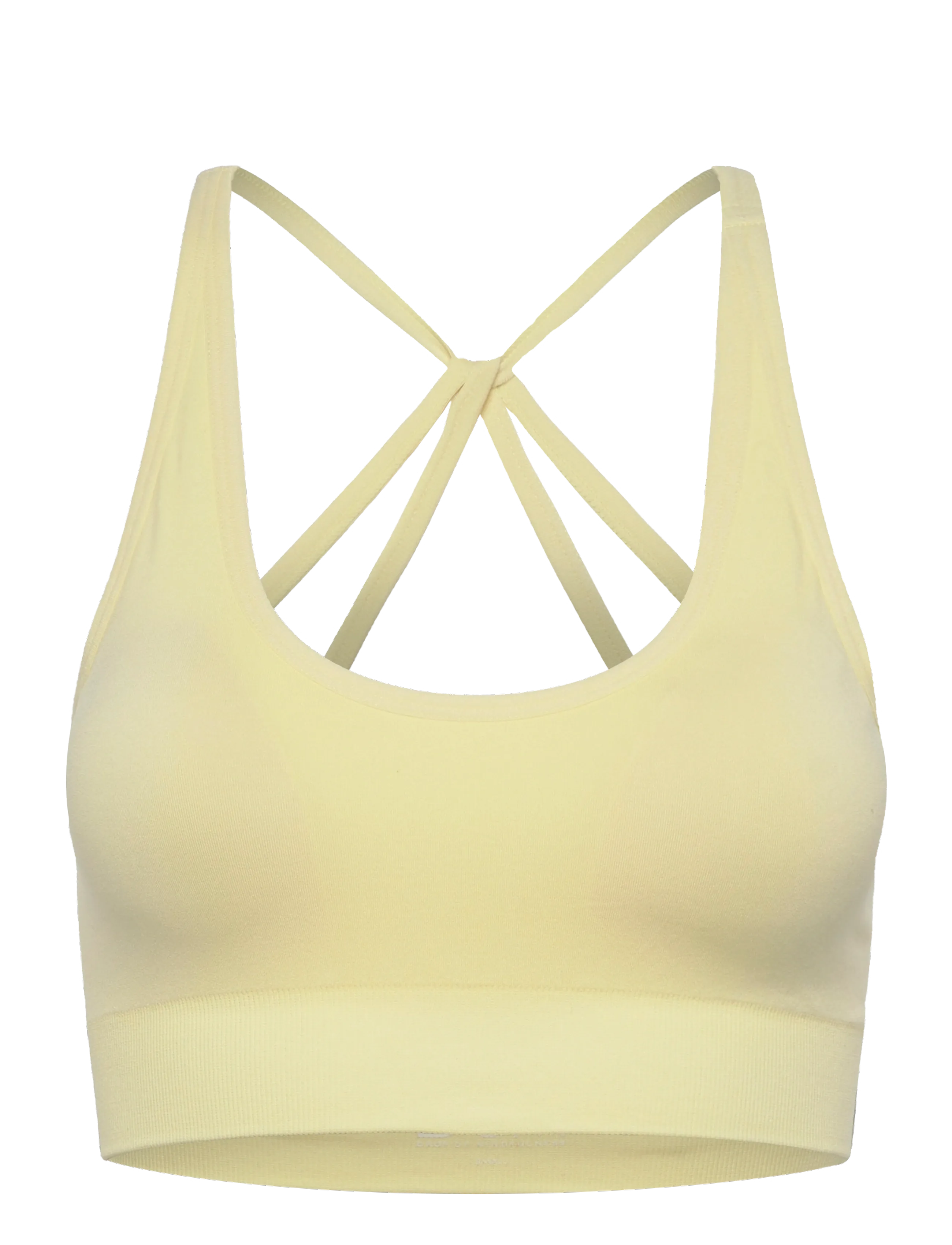 Drop of Mindfulness DOUBLE STRAP BRA - Drop of Mindfulness - LIGHT YELLOW / yellow