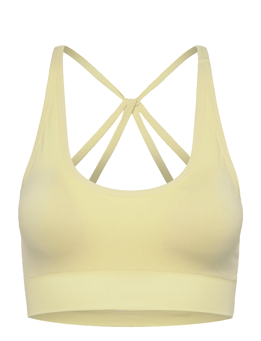 Drop of Mindfulness - DOUBLE STRAP BRA - medium støtte - light yellow - 1