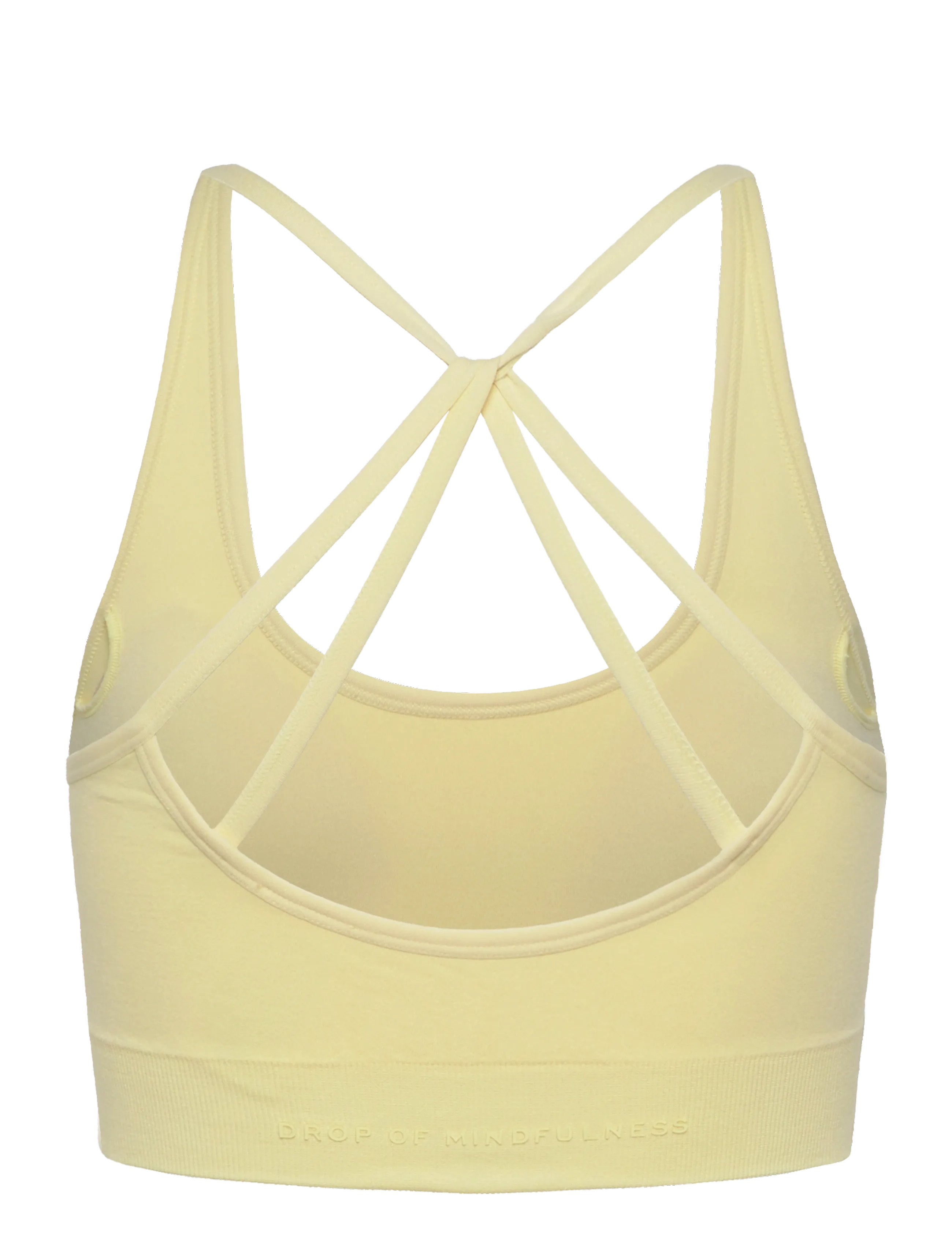 Drop of Mindfulness - DOUBLE STRAP BRA - mittlerer halt - light yellow - 2