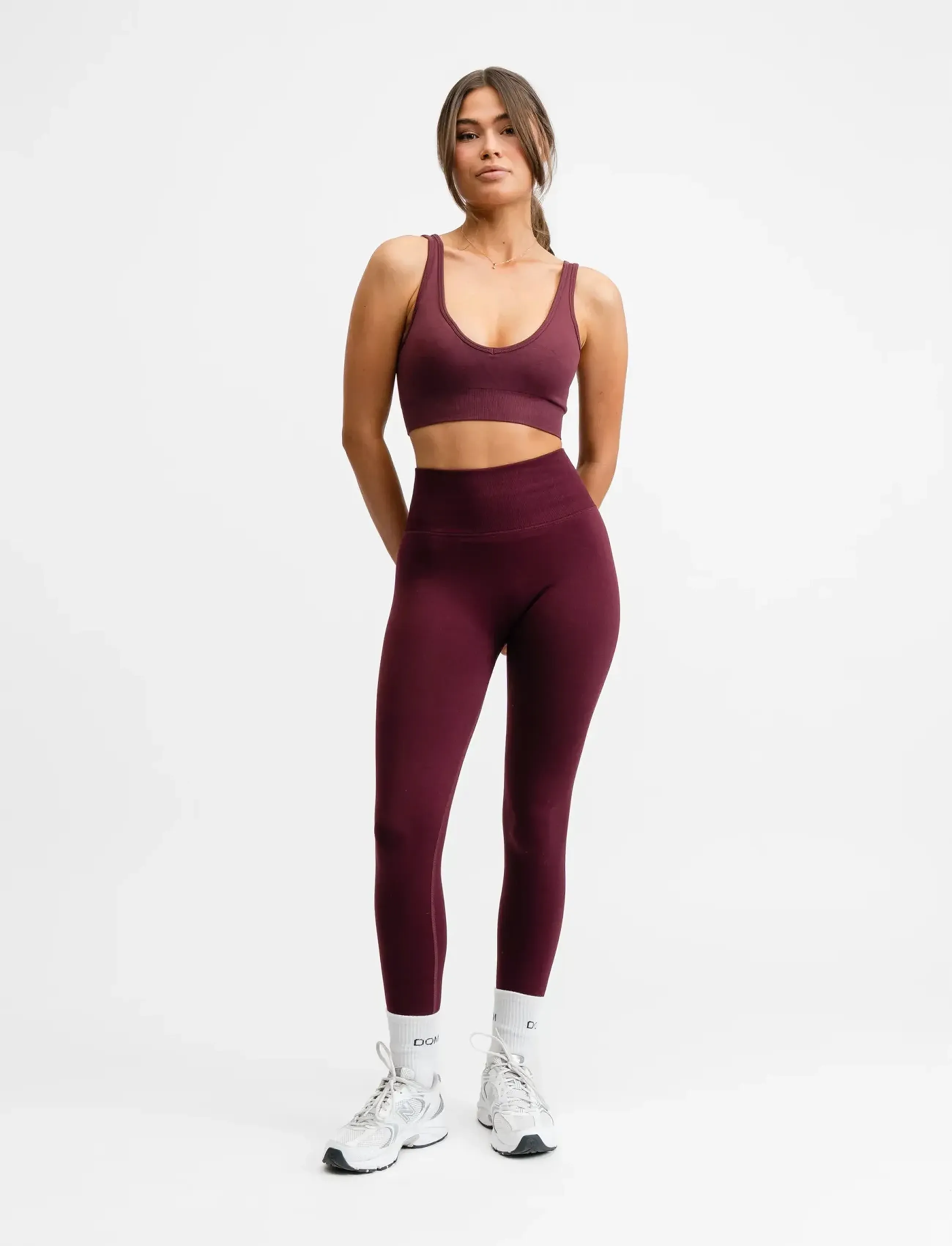 Drop of Mindfulness - SEAMLESS DEEP V BRA - sport bh:ar - redwood - 4