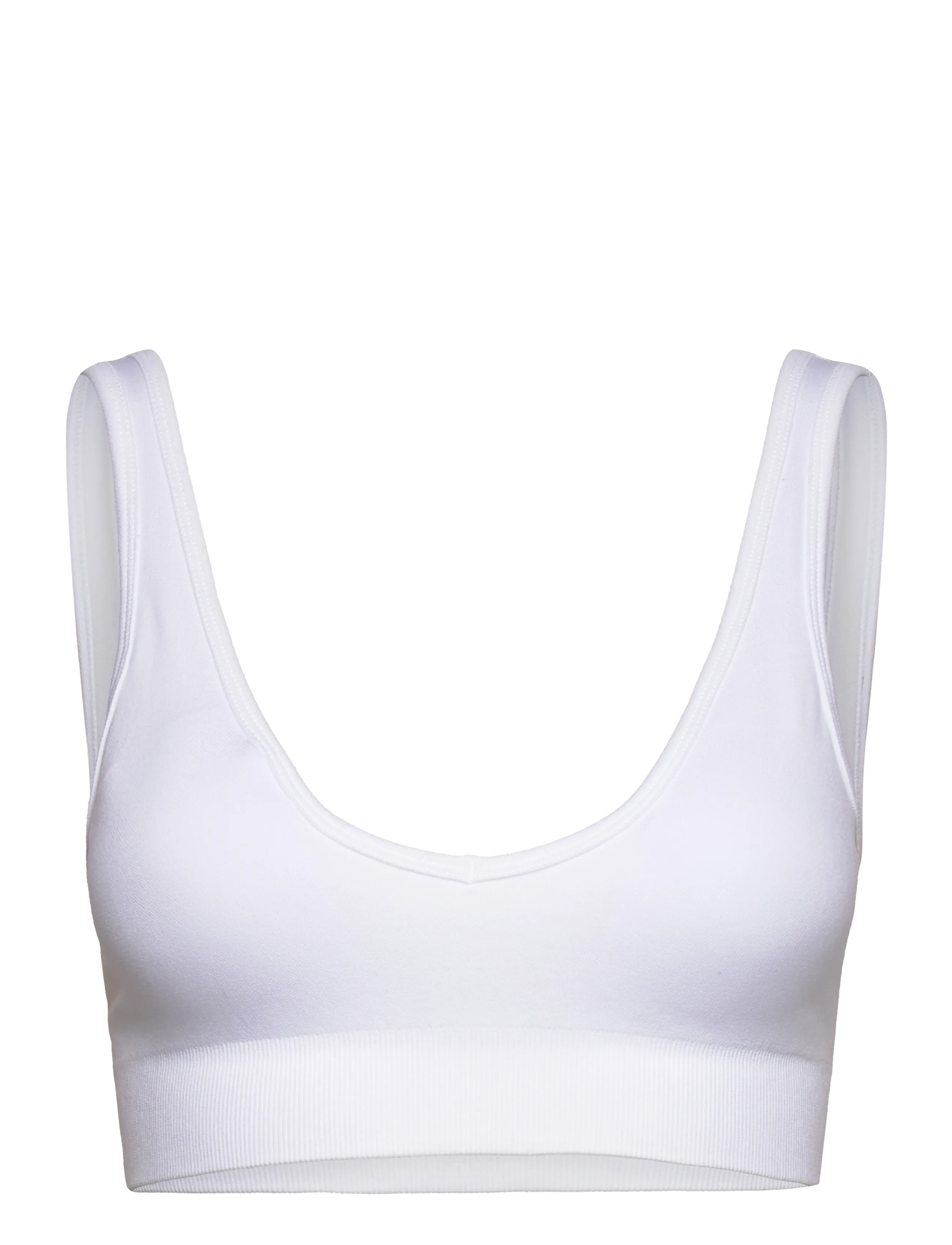 Drop of Mindfulness SEAMLESS DEEP V BRA - Sports BH'er - WHITE / white