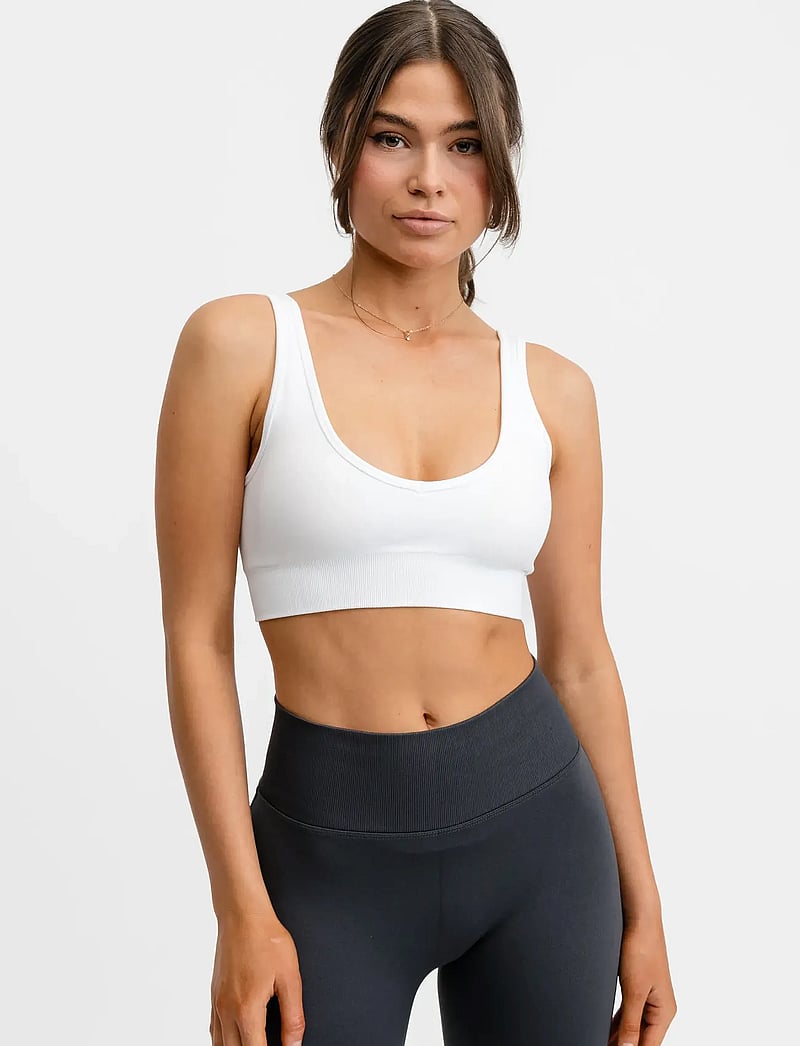 Drop of Mindfulness - SEAMLESS DEEP V BRA - sports-bh'er - white - 0