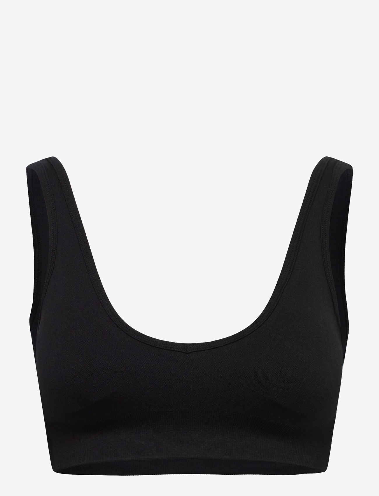 Drop of Mindfulness - SEAMLESS DEEP V BRA - sport bh's - black - 1