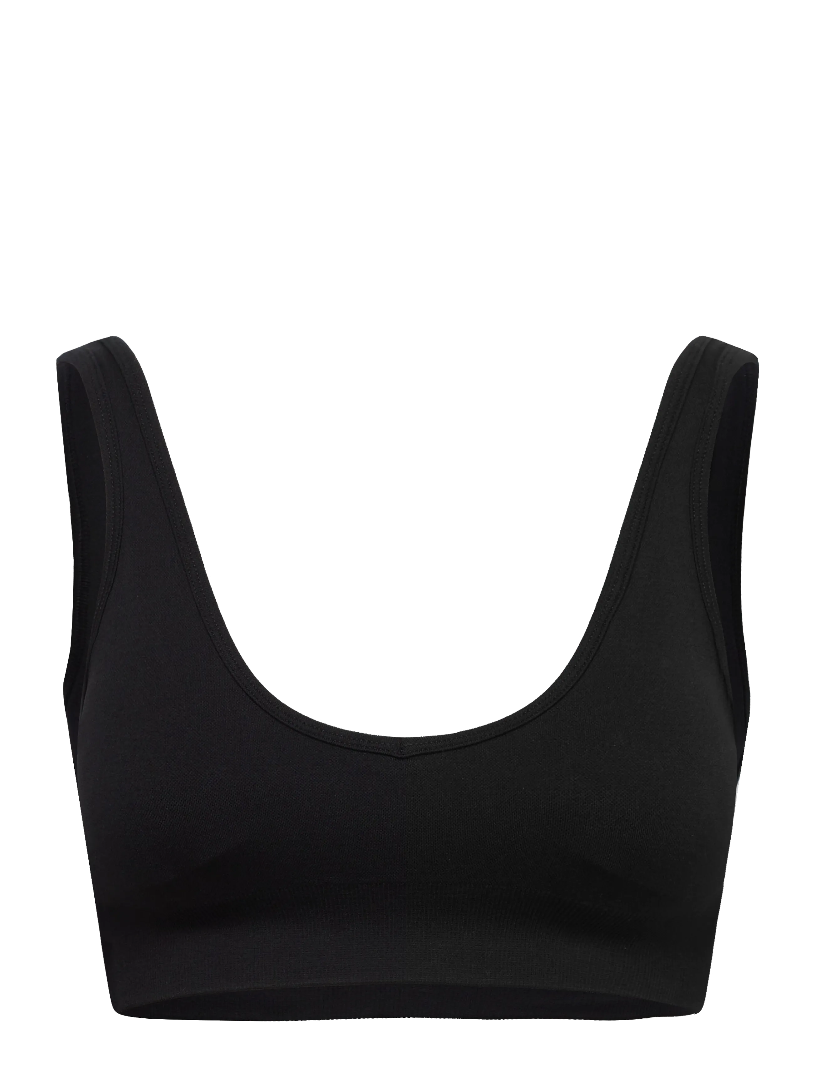 Drop of Mindfulness SEAMLESS DEEP V BRA - Badminton - BLACK / black