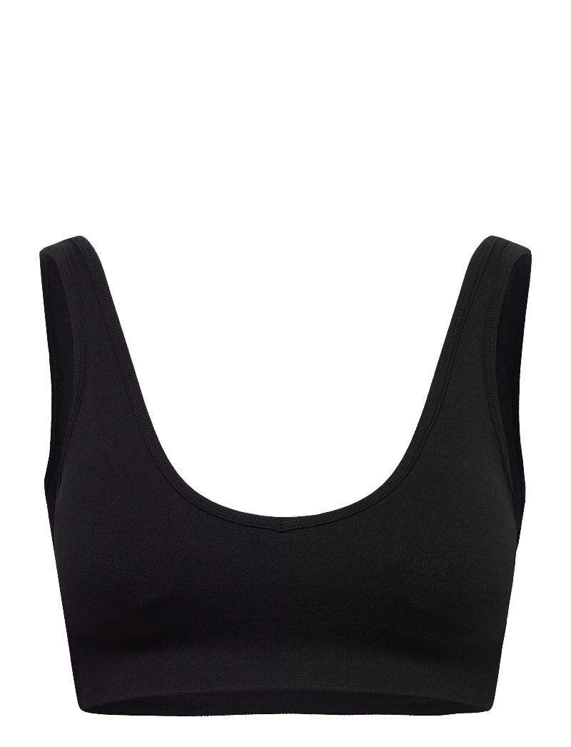 Drop of Mindfulness - SEAMLESS DEEP V BRA - soutiens-gorge de sport - black - 1