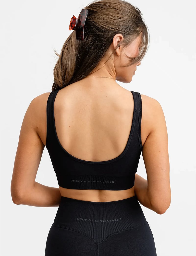 Drop of Mindfulness - SEAMLESS DEEP V BRA - soutiens-gorge de sport - black - 3