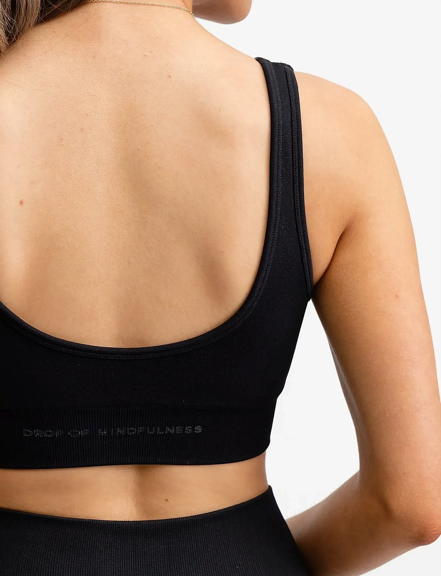 Drop of Mindfulness - SEAMLESS DEEP V BRA - spordi-rinnahoidjad - black - 5