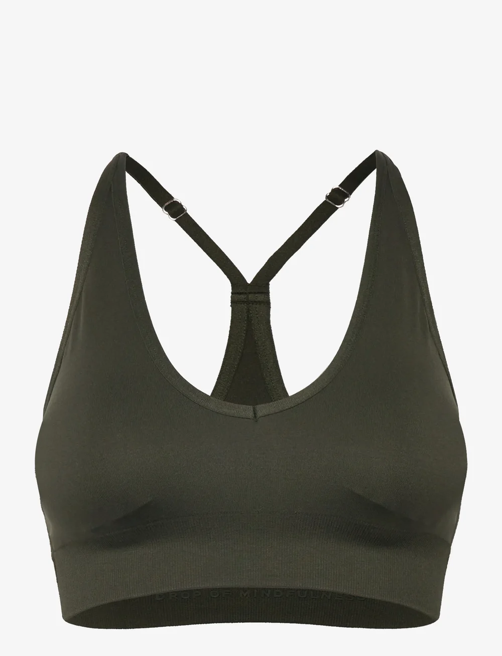Drop of Mindfulness - SIGNATURE V SHAPE BRA - sports-bh'er - dark green - 1