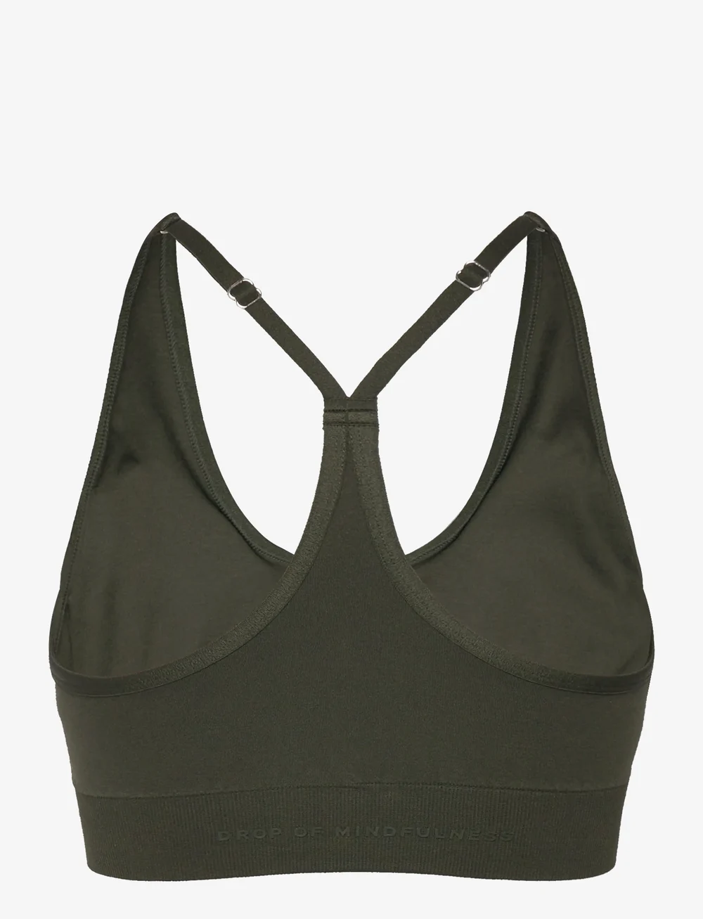 Drop of Mindfulness - SIGNATURE V SHAPE BRA - sports-bh'er - dark green - 2