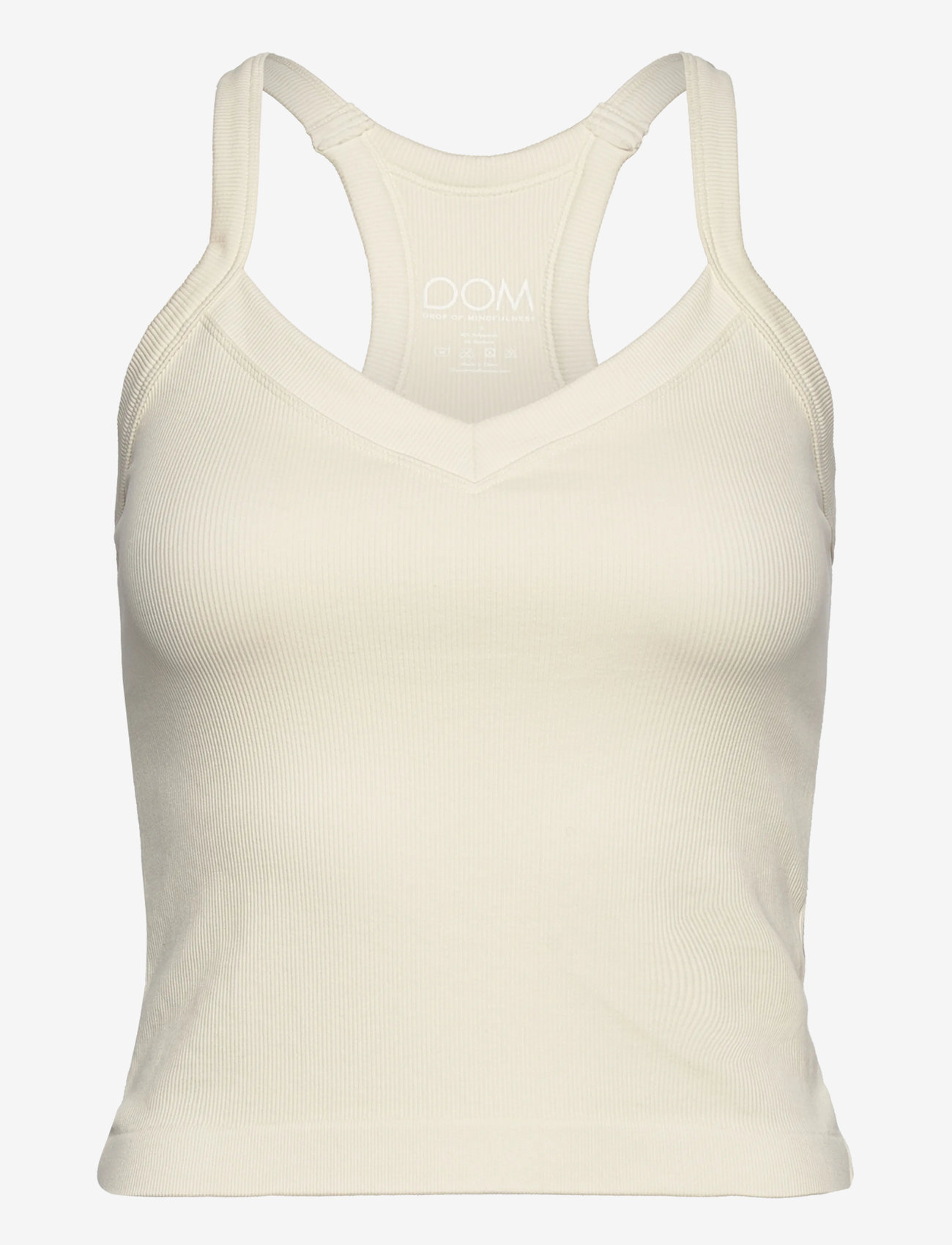 Drop of Mindfulness - RIBBED SPORTS TANK TOP - linnen - white - 1