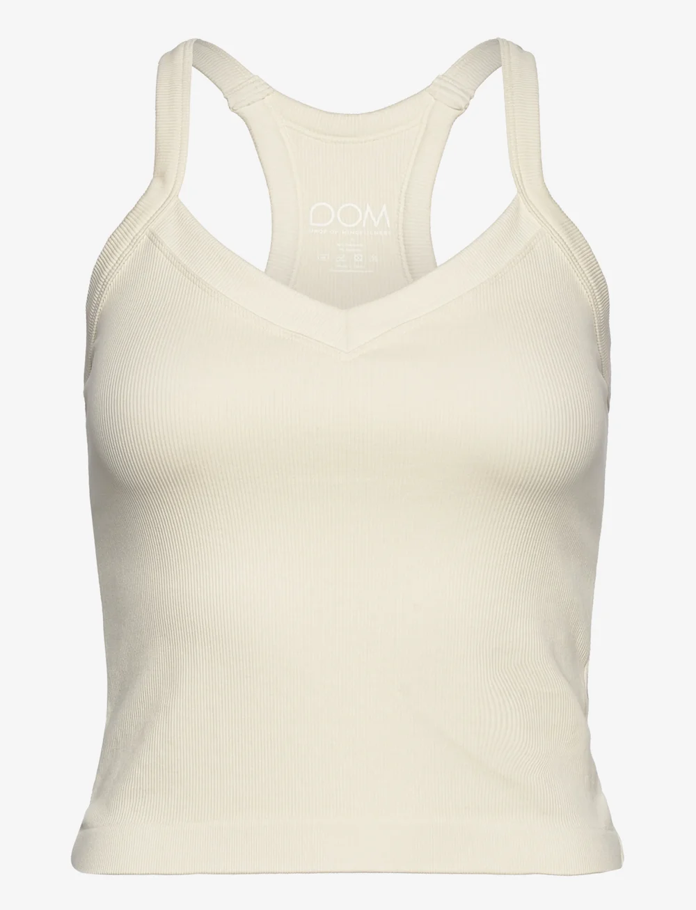 Drop of Mindfulness - RIBBED SPORTS TANK TOP - linnen - white - 1