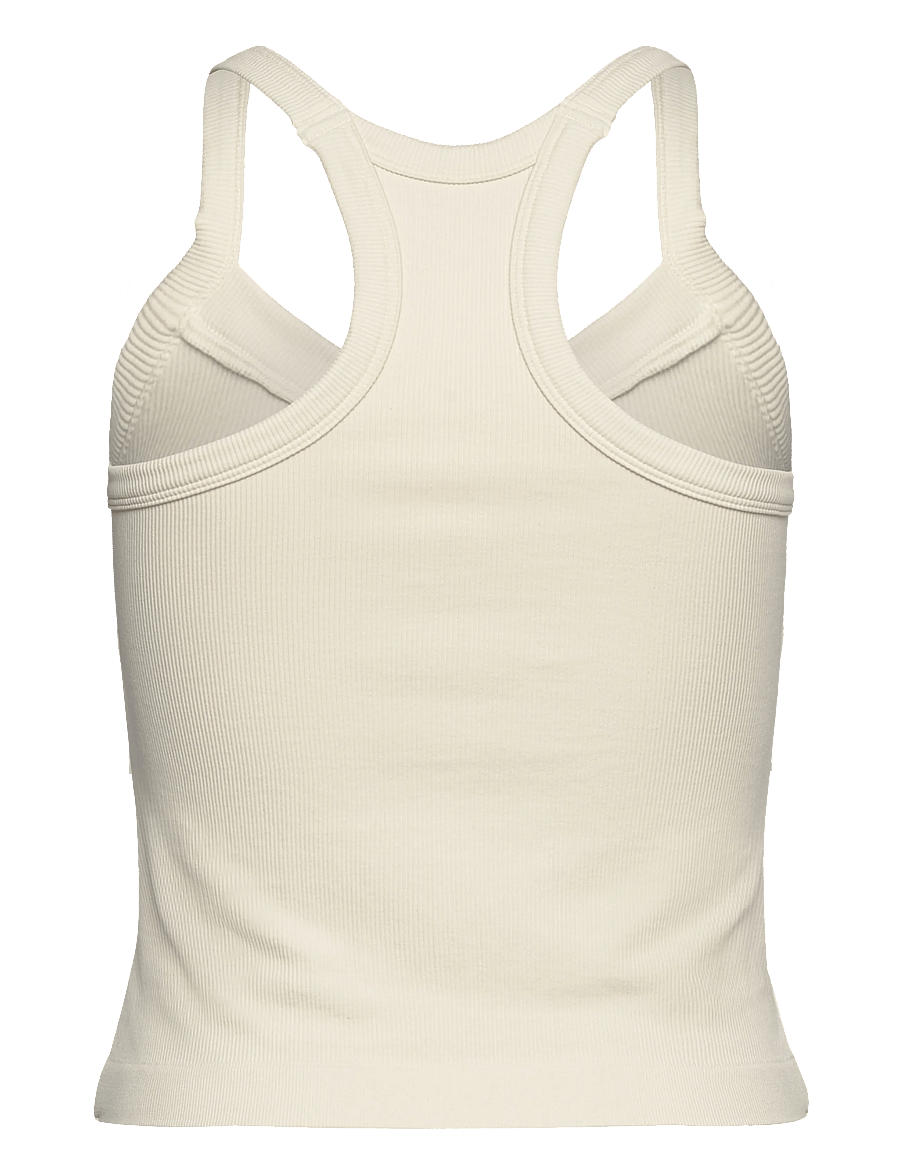 Drop of Mindfulness - RIBBED SPORTS TANK TOP - tank tops - white - 2