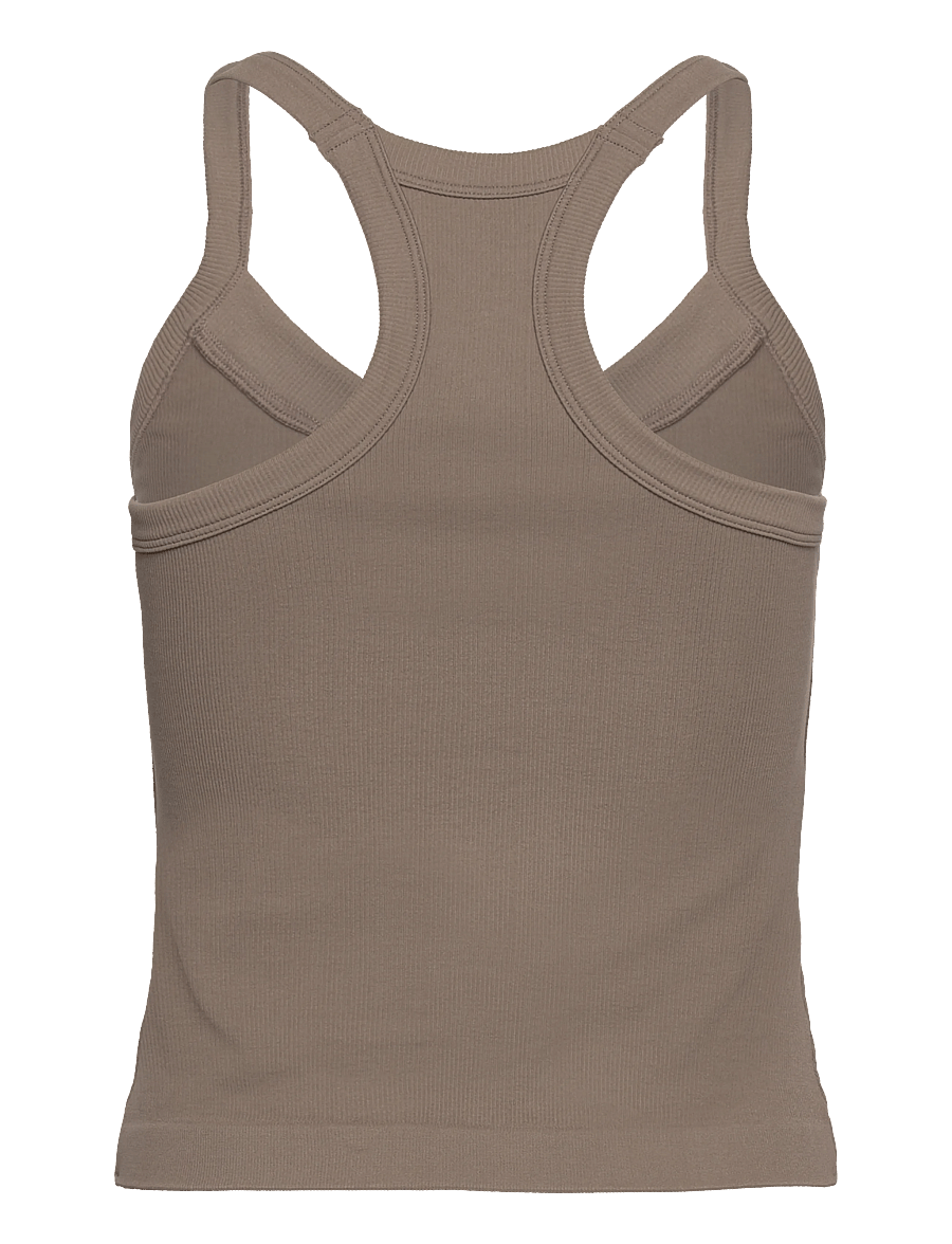 Drop of Mindfulness - RIBBED SPORTS TANK TOP - tanktops - almond - 2