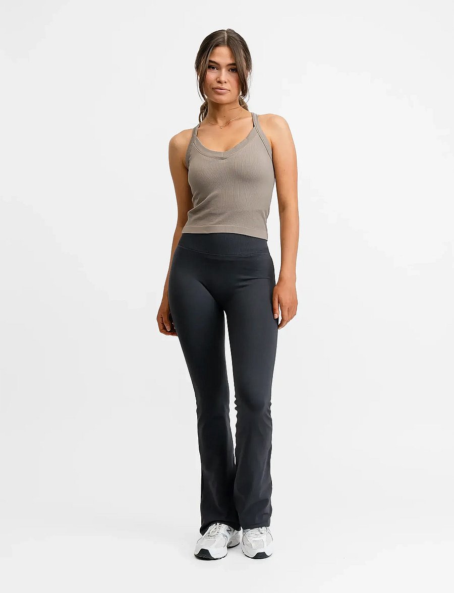 Drop of Mindfulness - RIBBED SPORTS TANK TOP - tanktops - almond - 4