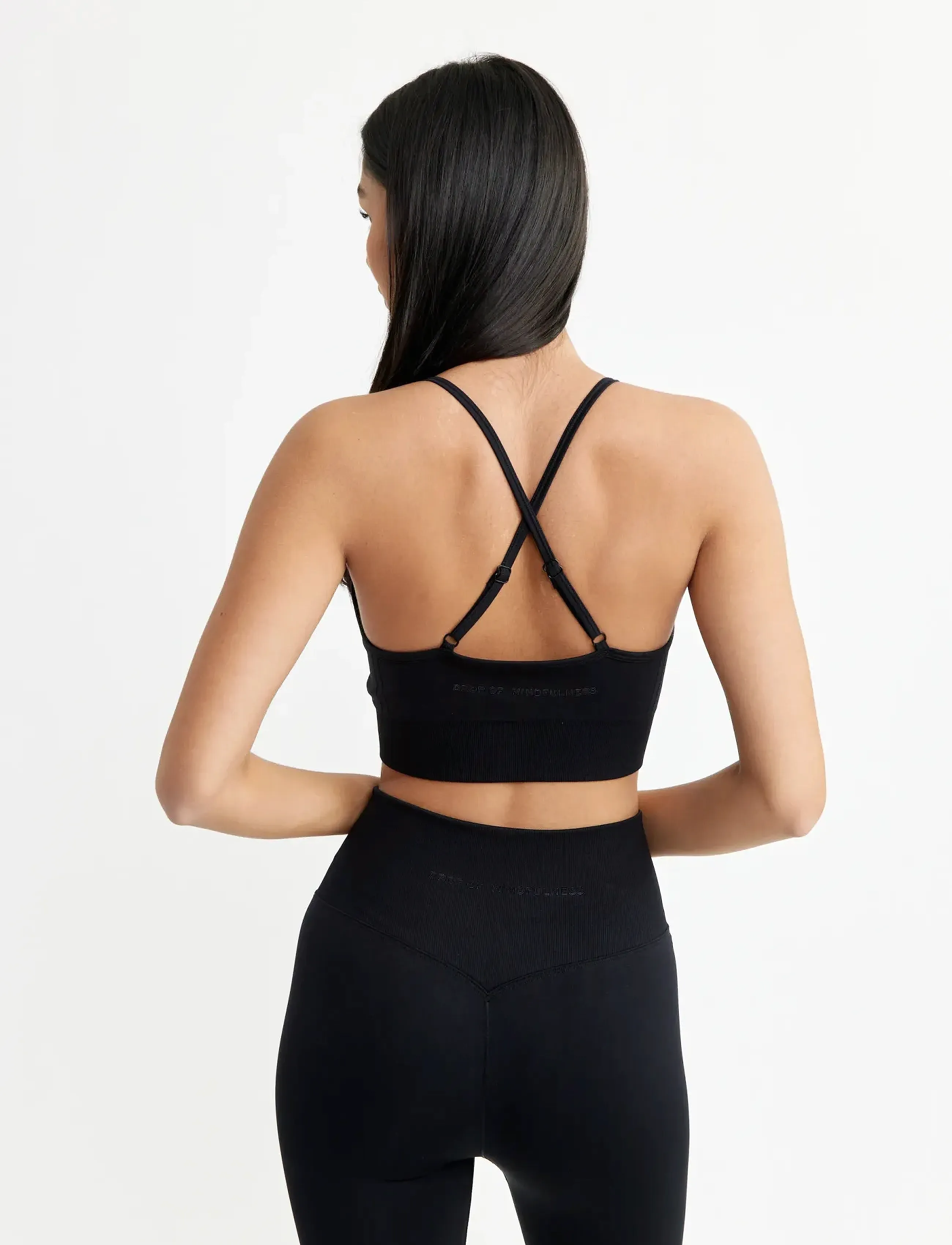 Drop of Mindfulness - SIGNATURE SEAMLESS BRA - sports-bh'er - black - 3