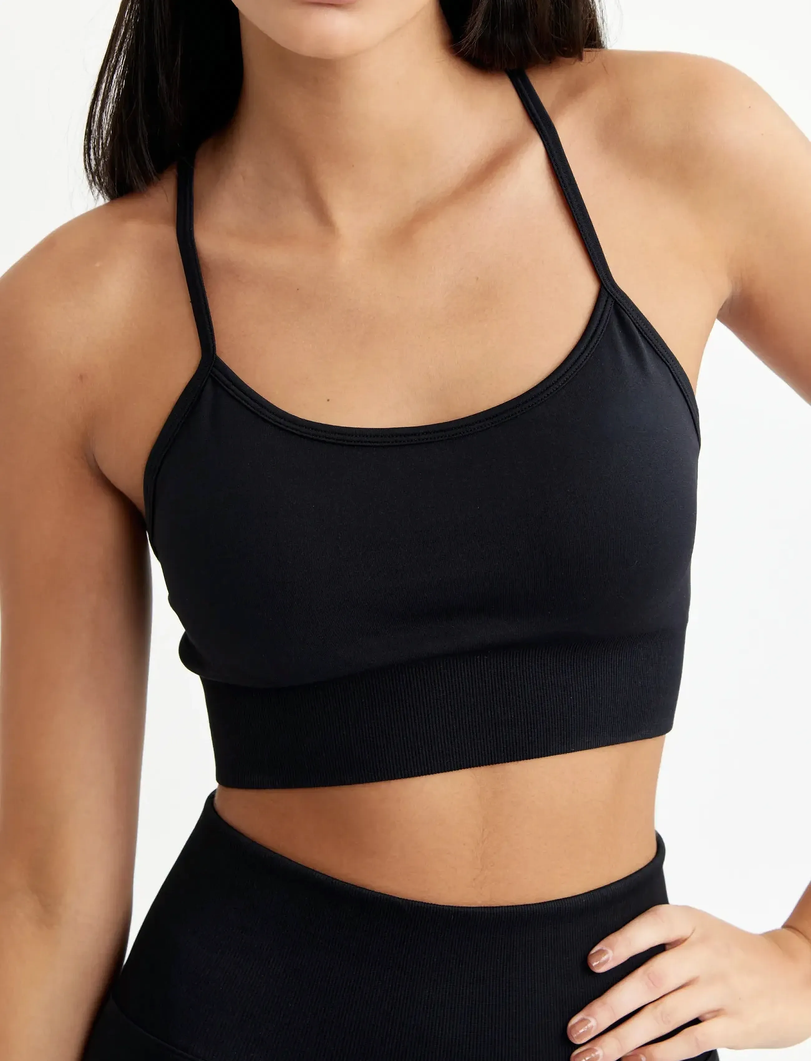 Drop of Mindfulness - SIGNATURE SEAMLESS BRA - sports-bh'er - black - 5