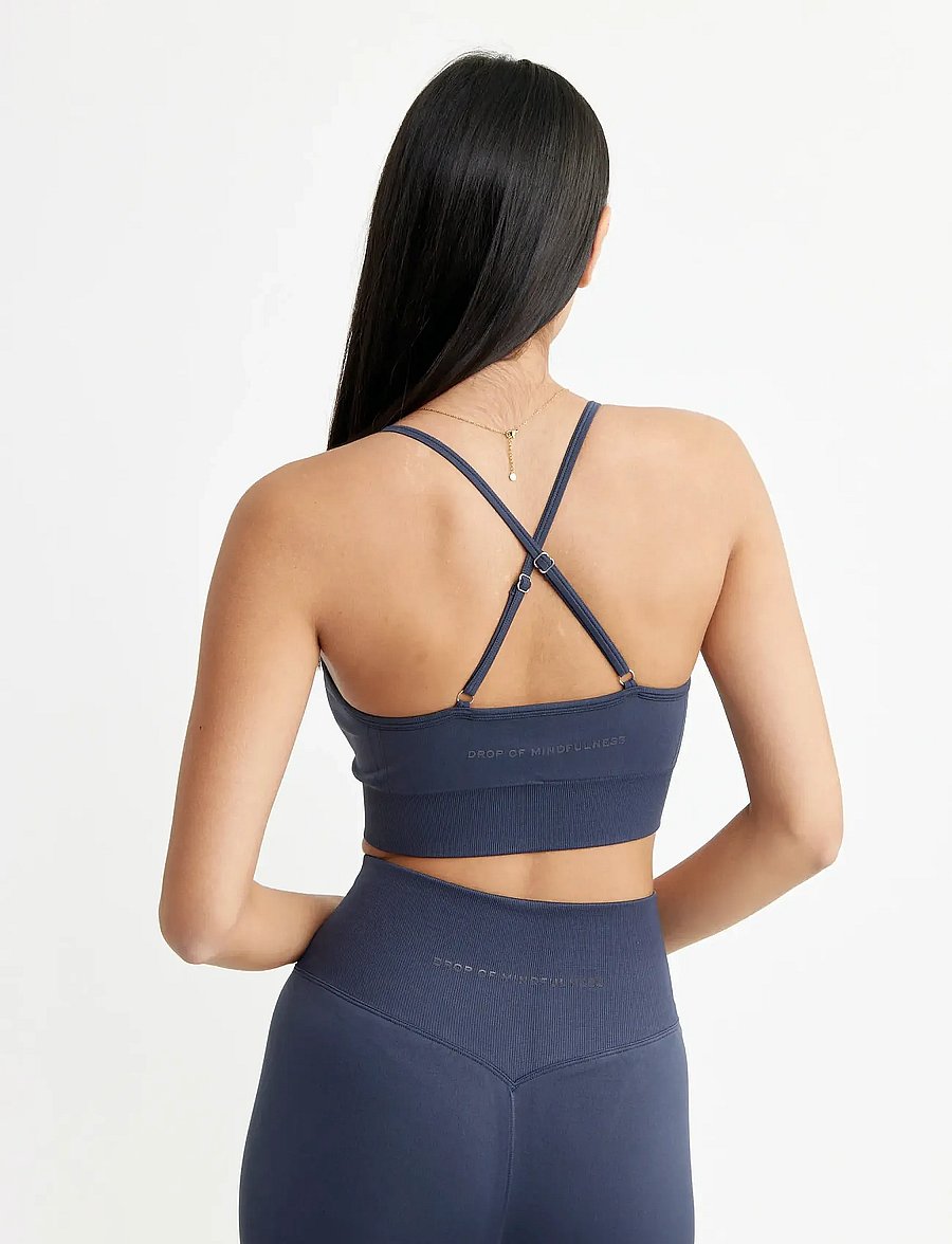 Drop of Mindfulness - SIGNATURE SEAMLESS BRA - soutiens-gorge de sport - dark blue - 3