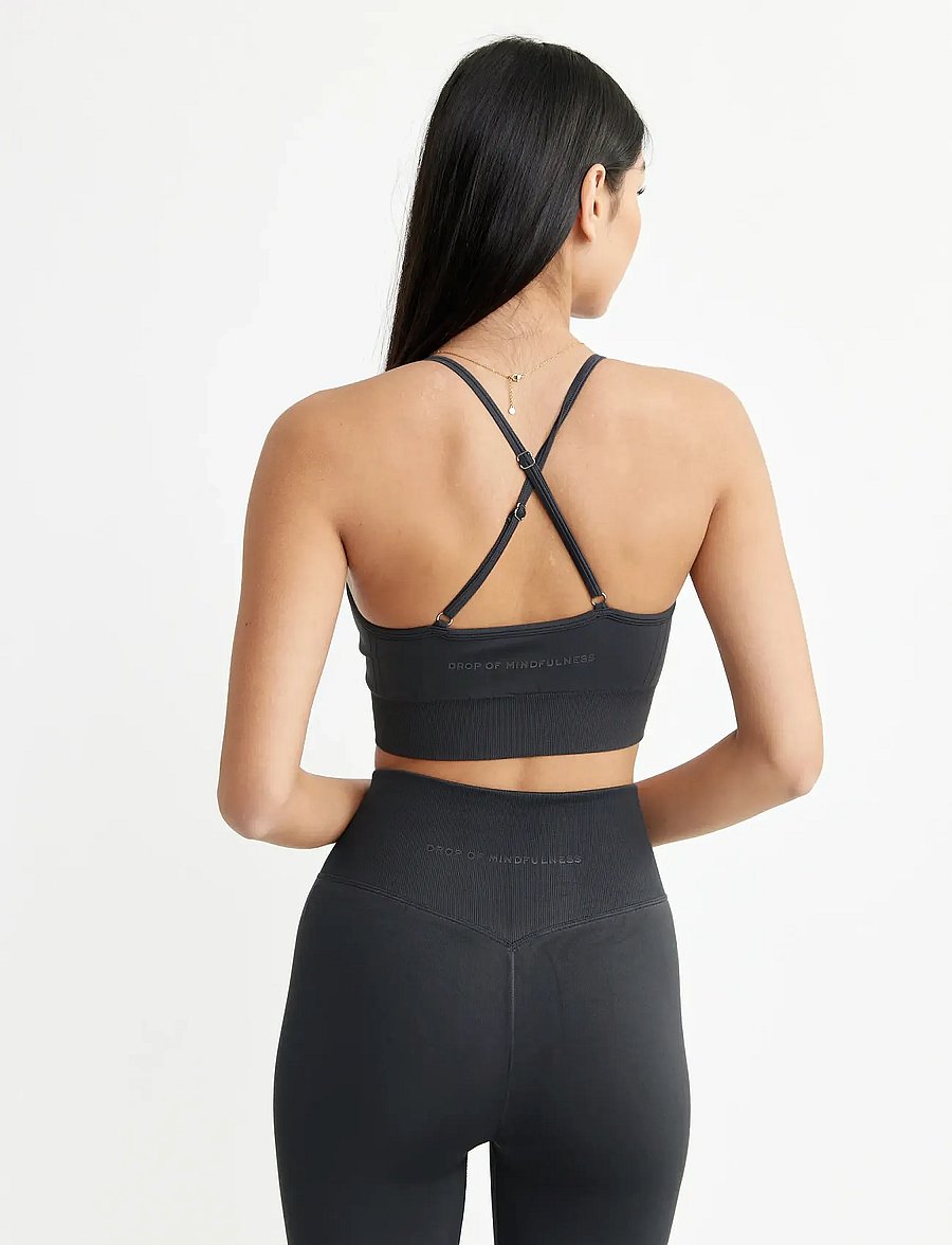 Drop of Mindfulness - SIGNATURE SEAMLESS BRA - sport-bhs - iron grey - 3