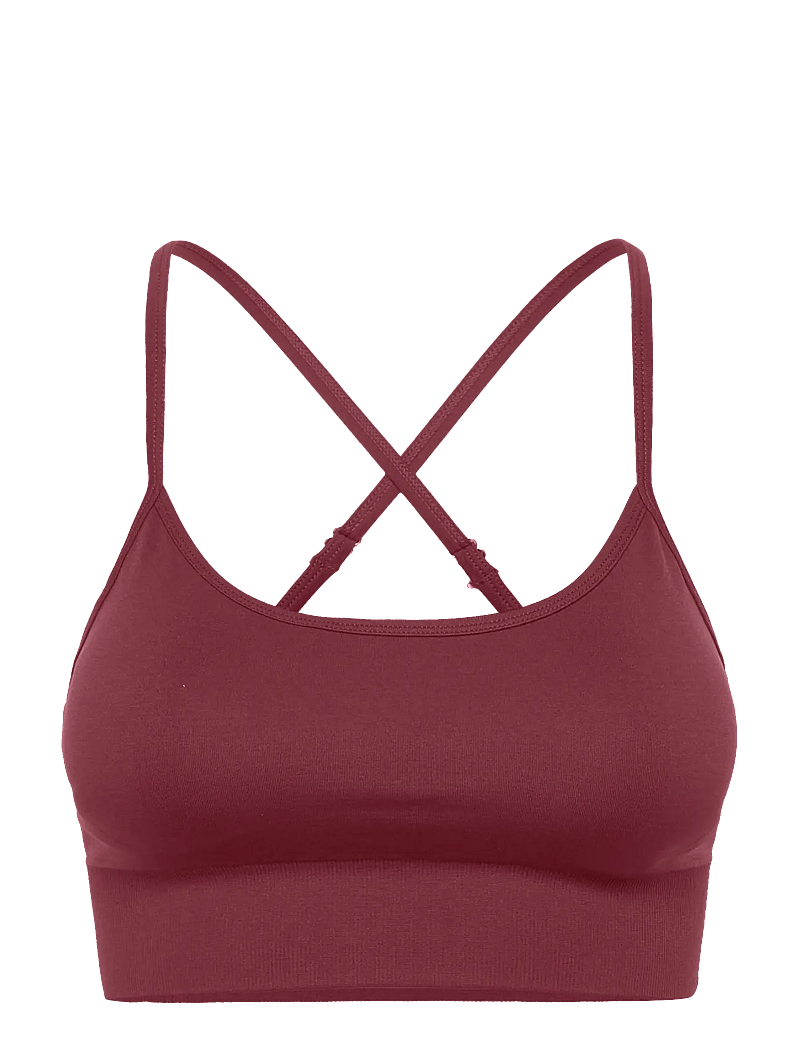 Drop of Mindfulness - SIGNATURE SEAMLESS BRA - sports-bh'er - ruby wine - 1